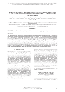 THREE-DIMENSIONAL MAPPING OF AN ANCIENT CAVE