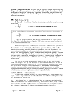 10-6 Rotational Inertia