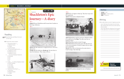 Shackleton`s Epic Journey&mdash;A diary