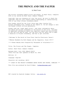 the prince and the pauper