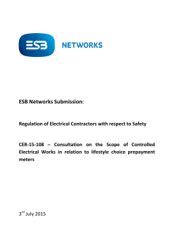 ESB Networks Submission:
