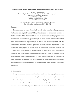 Acoustic remote sensing of the sea bed using propeller noise from a