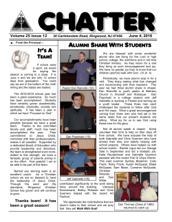 June 4, 2016 - Ringwood Christian School