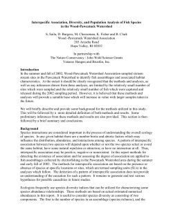 Interspecific Association, Diversity, and Population Analysis of Fish
