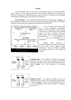 Linkage and Crossing Over Between Genes