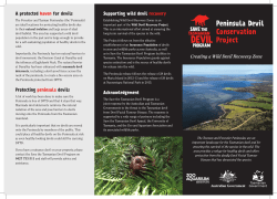 Peninsula Devil Conservation Project
