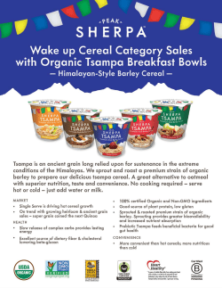 Breakfast Bowl Sales Sheet