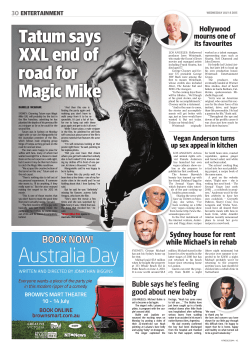 Tatum says XXL end of road for Magic Mike