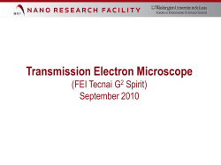 FEI Spirit Transmission Electron Microscope