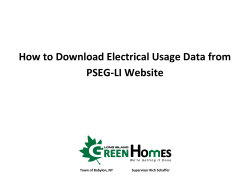 Get electric data from PSEG-LI