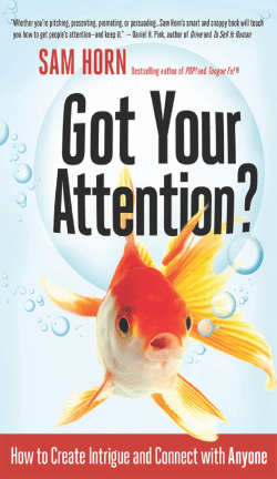 got your attention? - Berrett