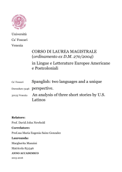 CORSO DI LAUREA MAGISTRALE - DSpace Home