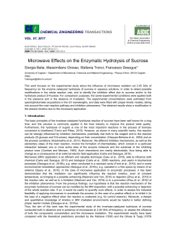 Microwave Effects on the Enzymatic Hydrolysis of Sucrose