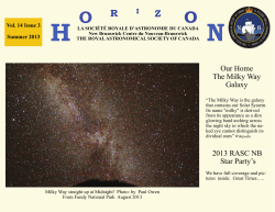 2013 RASC NB Star Party`s Our Home The Milky Way Galaxy
