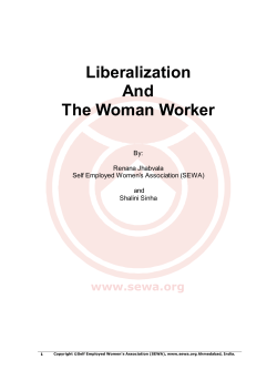 Liberalisation and the Women Worker