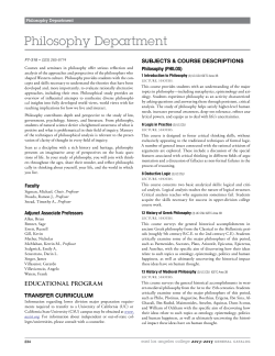 Philosophy Department - East Los Angeles College