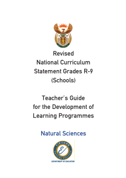 Natural Sciences - Department of Basic Education