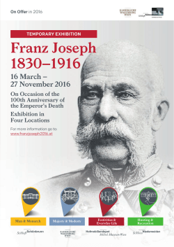 Franz Joseph 1830&ndash;1916 - Kaiserliche Wagenburg Wien