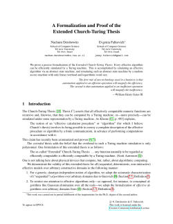 A Formalization and Proof of the Extended Church