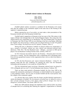 Football related violence in Romania