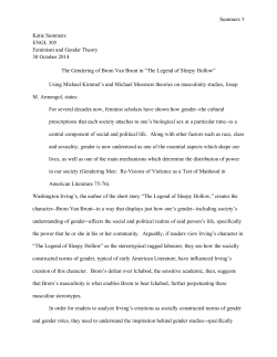 Final Draft - Writing Portfolio