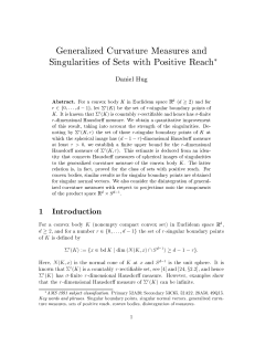 Generalized Curvature Measures and Singularities of Sets with