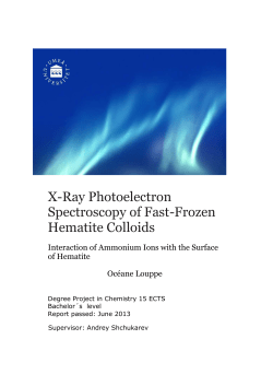 X-Ray Photoelectron Spectroscopy of Fast-Frozen Hematite