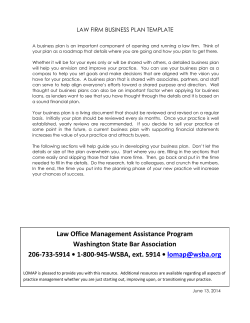 Law Office Management Assistance Program Washington