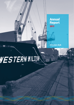 Annual Report - Western Bulk