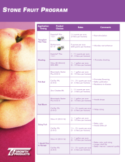 stone fruit program