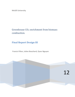 Greenhouse CO enrichment from biomass combustion