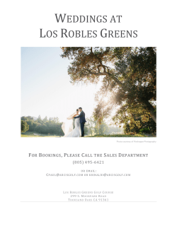 2017-2018 Wedding Information Packet