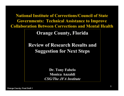 Orange County, Florida Review of Research Results