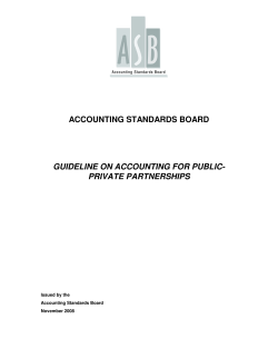 Guideline on Accounting for PPPs