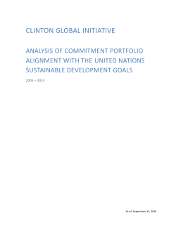 Analysis of Commitment Portfolio Alignment with the United Nations