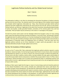 104. Legitimate Political Authority and Our Global Social Contract