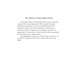 Handbook - St. Aidan School