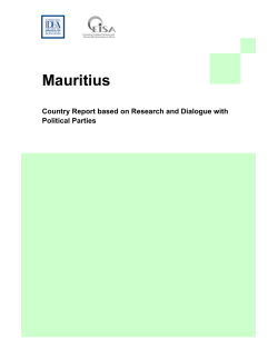 Mauritius - International IDEA
