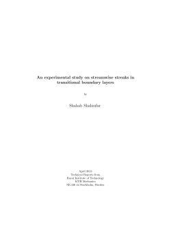 An experimental study on streamwise streaks in transitional