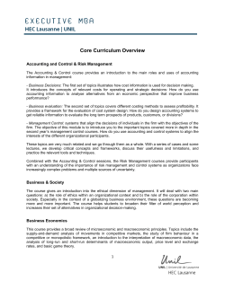 PDF of the Core Curriculum course details