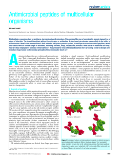 Antimicrobial peptides of multicellular organisms