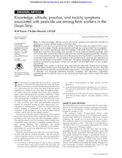 Knowledge, attitude, practice, and toxicity symptoms associated with