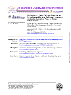 Definition of a Novel Pathway Centered on Lysophosphatidic Acid