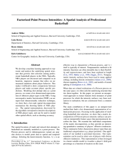 Factorized Point Process Intensities