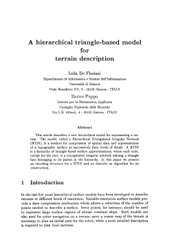 A hierarchical triangle-based model for terrain description