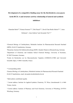 Development of a competitive binding assay for the Burkholderia
