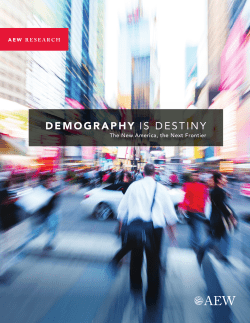 demography is destiny - AEW Capital Management