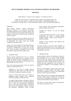 Multipurpose mission analysis development framework