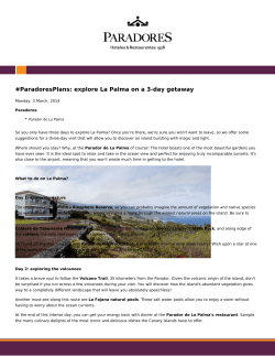 ParadoresPlans: explore La Palma on a 3