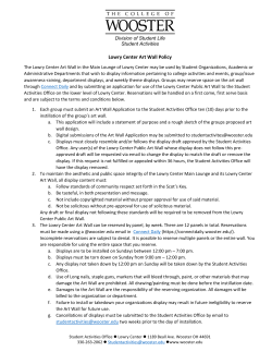 Lowry Center Art Wall Policy